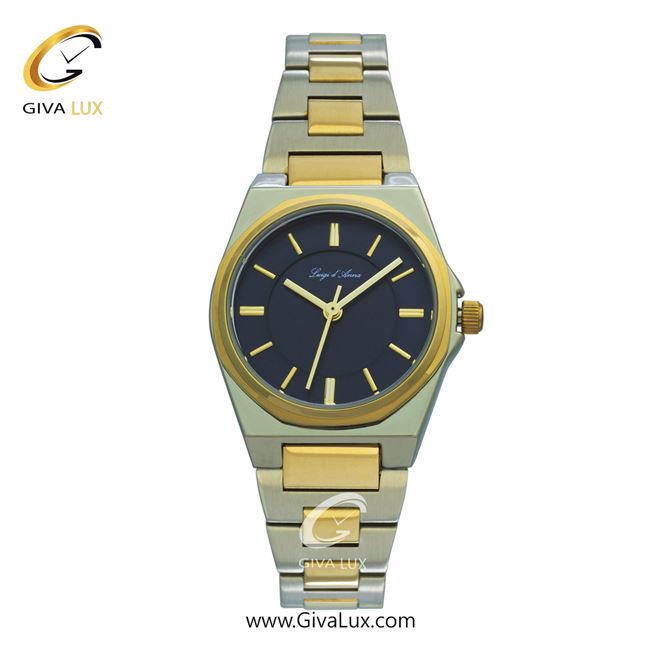 ساعت مچی اورجینال زنانه LdA | لوئیجی د آنا | Luigi d'Ana نقره ای-طلایی | طلایی-نقره ای| سرمه ای| کد رفرنس 2441